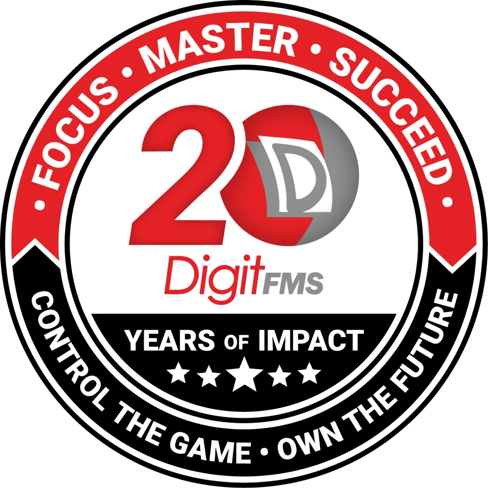 DigitFMS 20 Years of Impact conference logo