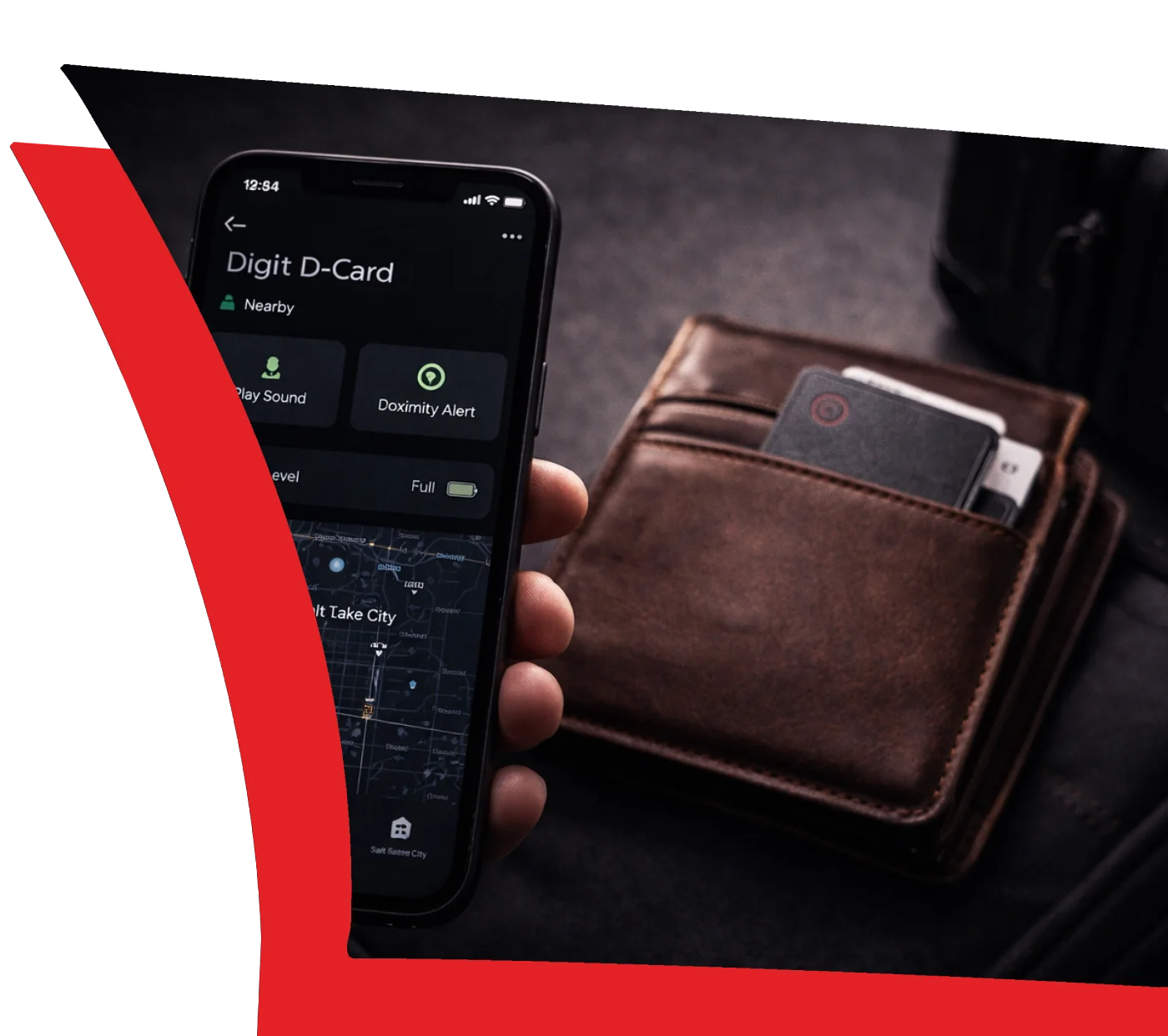 Dig Card Digit D-Card | Slim Tracking Card for Wallets & Bags | DigitFMS