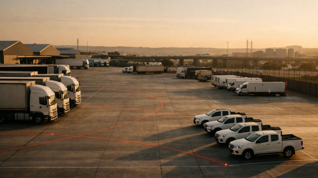 Vehicle tracking for fleet management system monitoring a South African commercial fleet