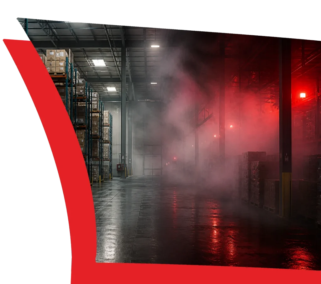 chilli pepper dispersing fog deployment warehouse