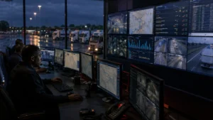 Fleet control room monitoring secure fleet management systems in South Africa