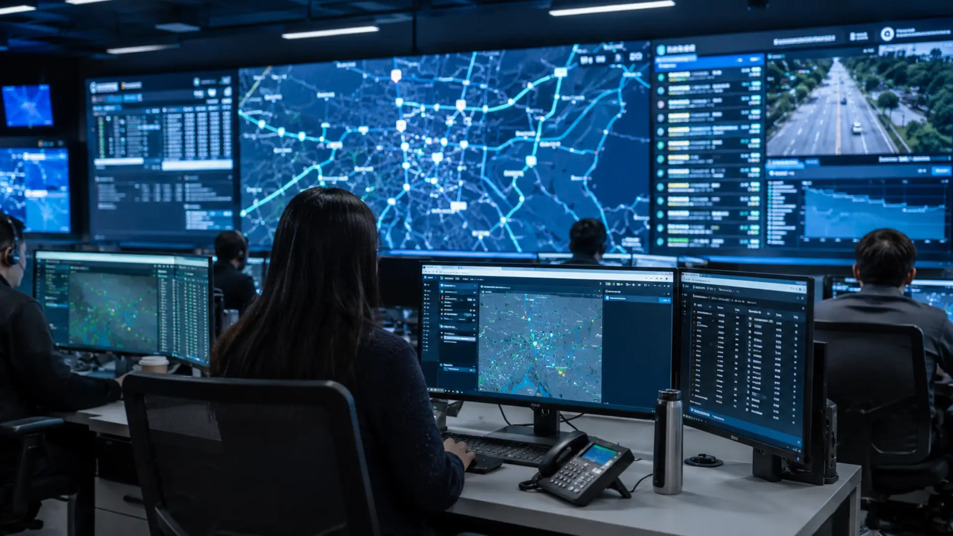 30 June shutdown fleet readiness — a fleet control room screen showing vehicle tracking across a city map
