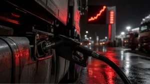 Diesel pump at a South African depot as CEF data points to a diesel price increase in August for both fuel grades